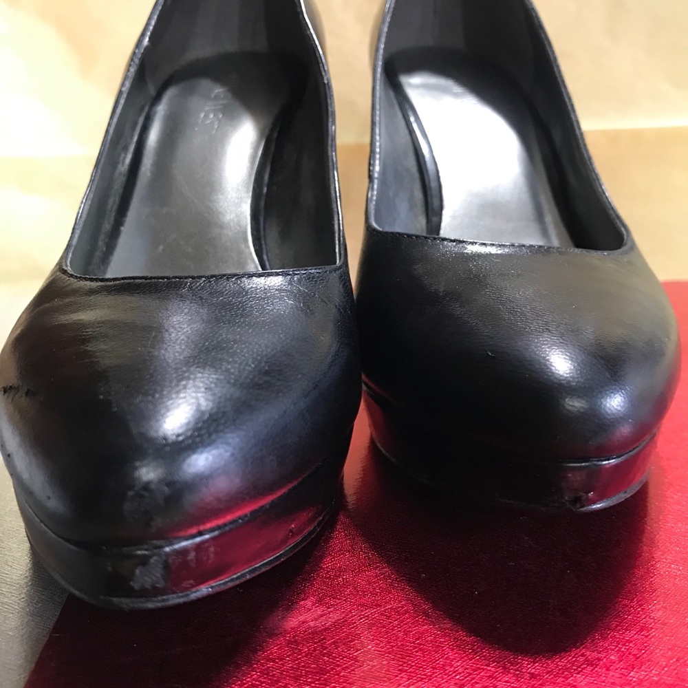 Nine West Black Platform Pointed Toe High Heels - Picture 6 of 11